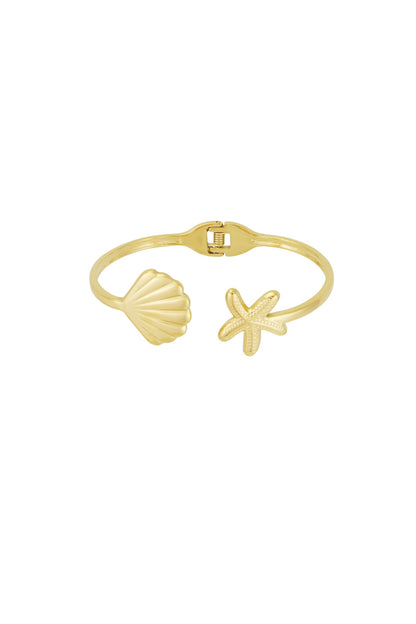 Merida Wave RVS Armband Goud & Zilver Goud — RVS Waterproof Nikkelvrij | Tudor Gems