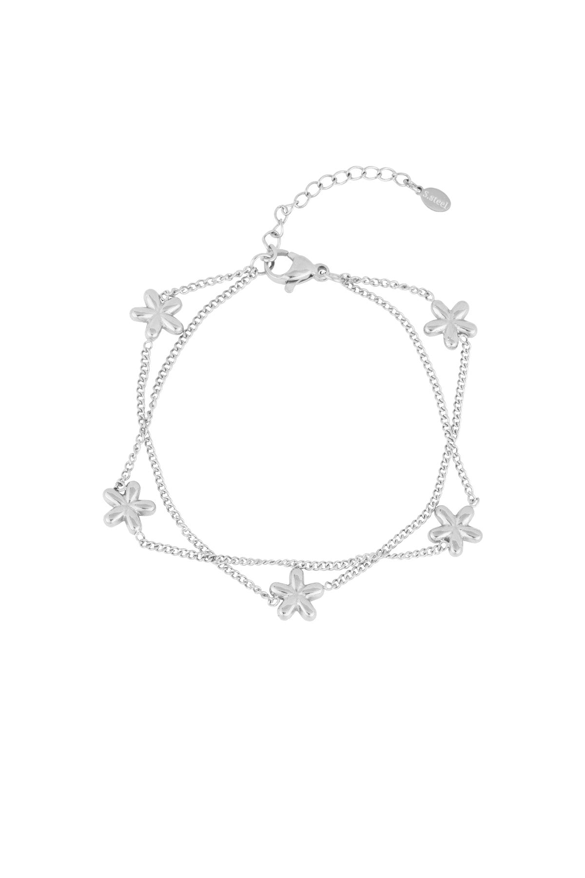 Goud & Zilver Fioré Bloom Armband RVS Goud & Zilver – lifestyle shot | Tudor Gems