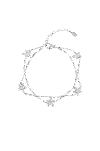 Goud & Zilver Fioré Bloom Armband RVS Goud & Zilver – lifestyle shot | Tudor Gems