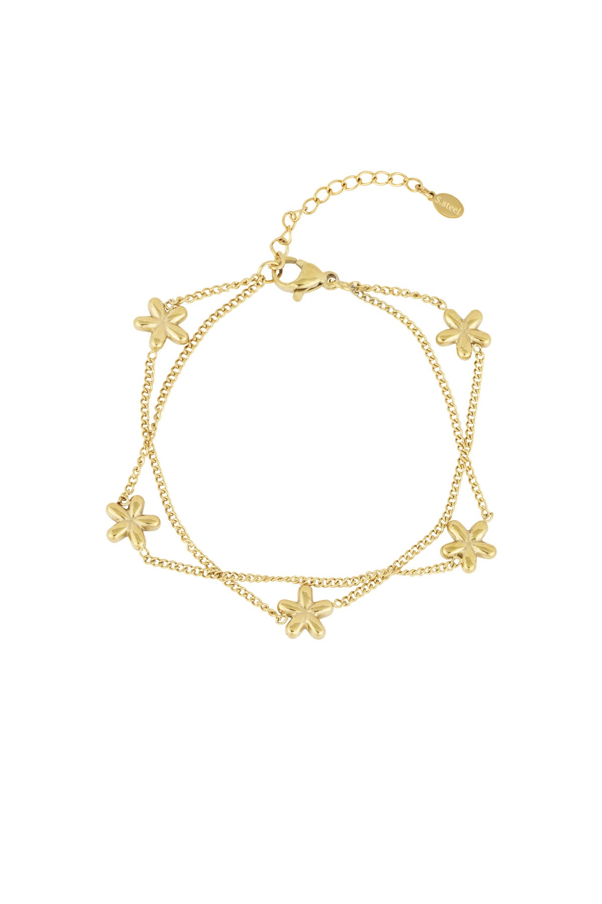 Goud & Zilver Fioré Bloom Armband RVS Goud & Zilver – productfoto | Tudor Gems