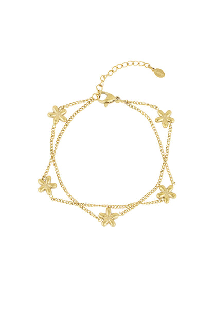 Goud & Zilver Fioré Bloom Armband RVS Goud & Zilver – productfoto | Tudor Gems
