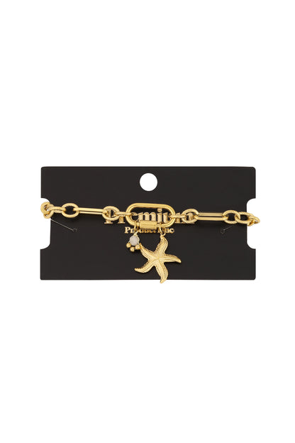 Goud & Zilver Maris Starfish Charm Armband RVS Goud & Zilver – foto 6 | Tudor Gems