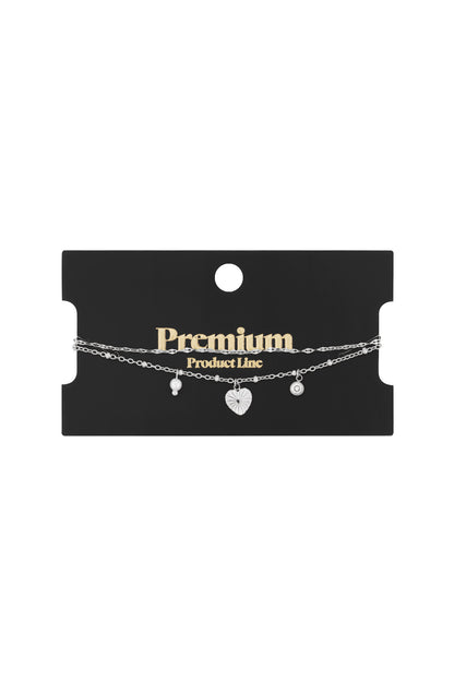 Goud Amore Layered Bedel Armband RVS Goud – foto 8 | Tudor Gems
