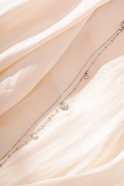 Goud Amore Layered Bedel Armband RVS Goud – foto 7 | Tudor Gems