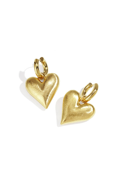 Goud & Zilver Velora Heart Drops – Hart Oorbellen RVS Goud & Zilver – productfoto | Tudor Gems