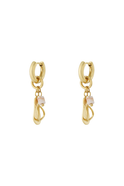 Goud Isla Summer Flipflop Oorbellen RVS Goud – productfoto | Tudor Gems