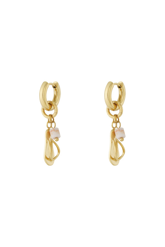 Goud Isla Summer Flipflop Oorbellen RVS Goud – productfoto | Tudor Gems