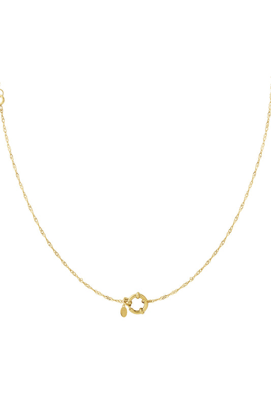 Goud Nova Minimal Necklace – Gouden RVS Ketting voor Dames – productfoto | Tudor Gems
