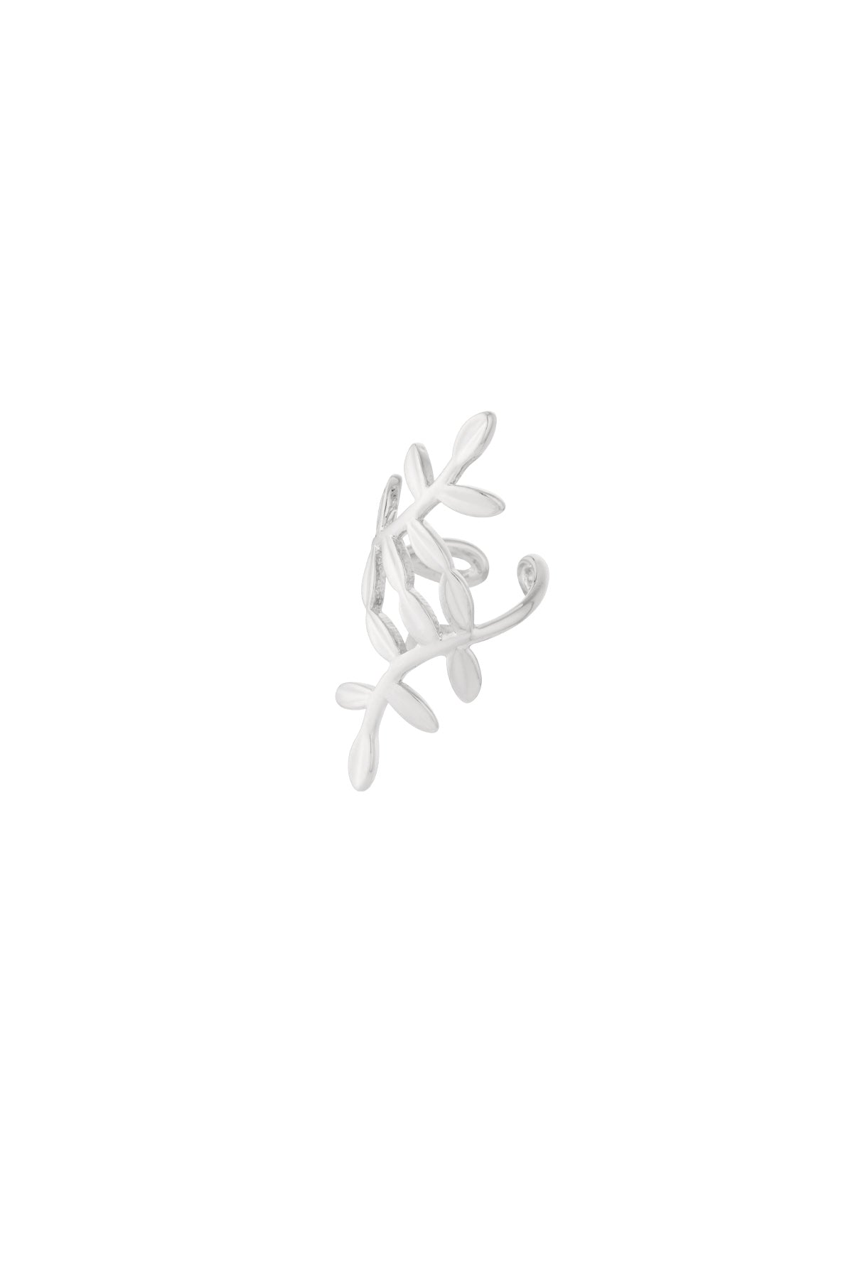 Goud & Zilver Flora Ear Cuff RVS Goud & Zilver – gedragen op model | Tudor Gems