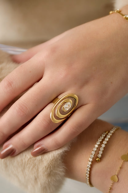 Lumé RVS Daily Simple Ring Goud & Zilver Goud — RVS Waterproof Nikkelvrij | Tudor Gems