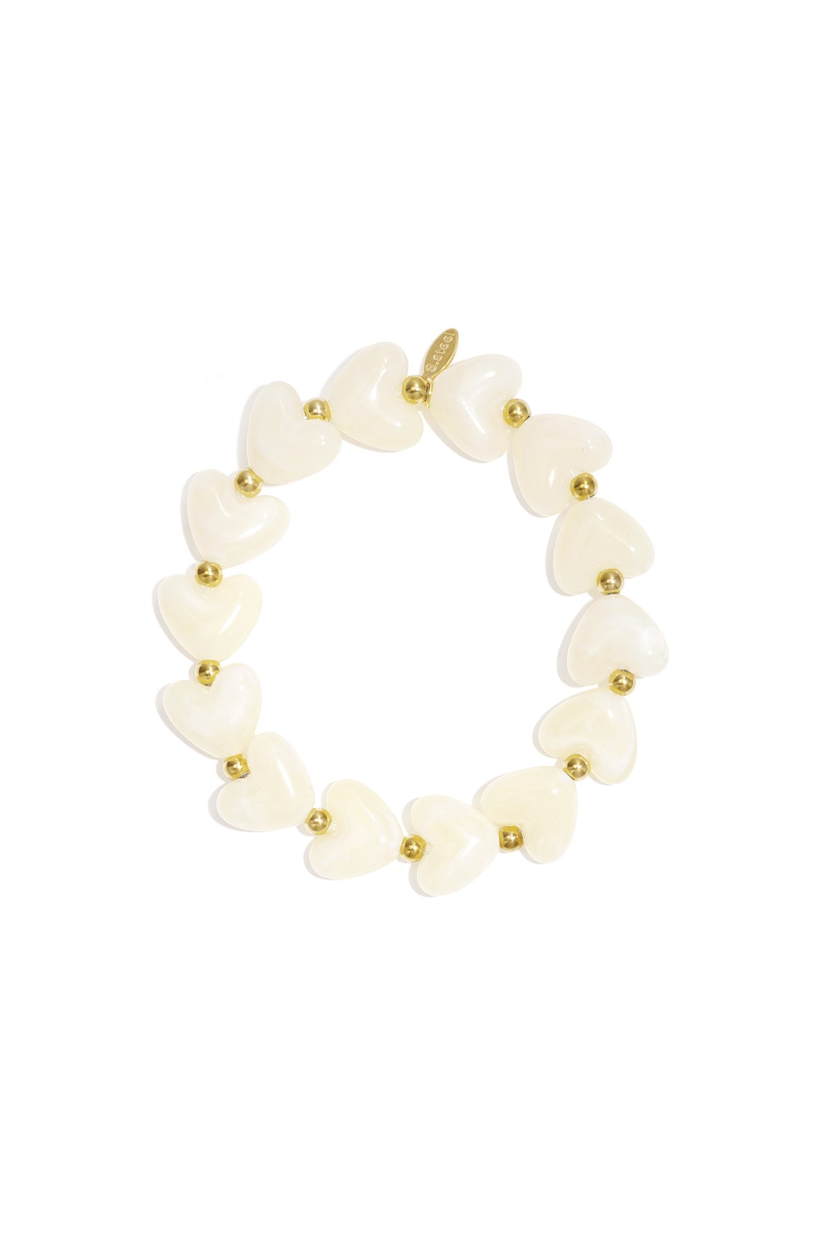 Goud & Roze Sweet Pulse Heart Bracelet – Kralen Hart Armband RVS Goud & Kleuren – foto 18 | Tudor Gems