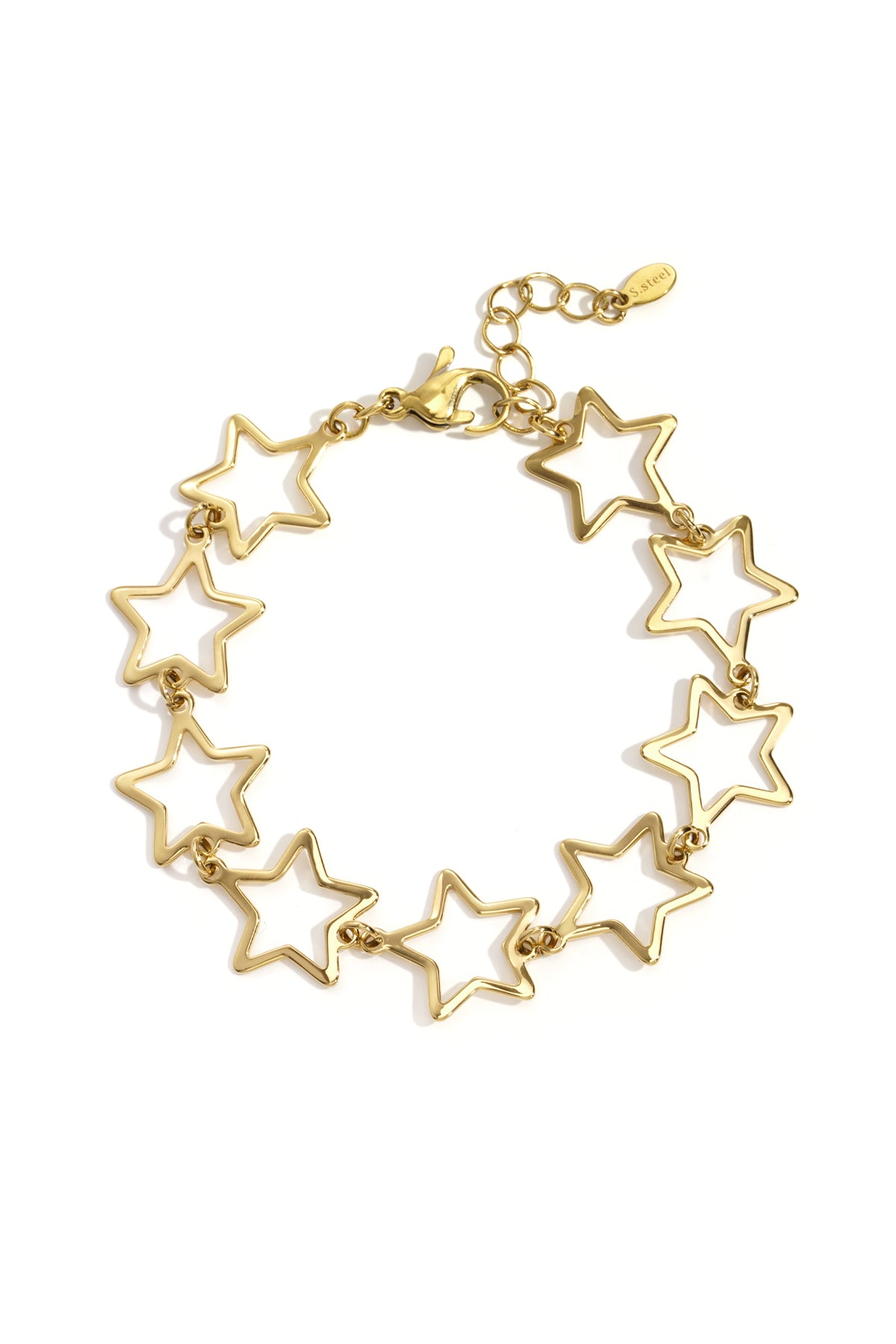 Goud Aurora Star Armband RVS – Goud – productfoto | Tudor Gems