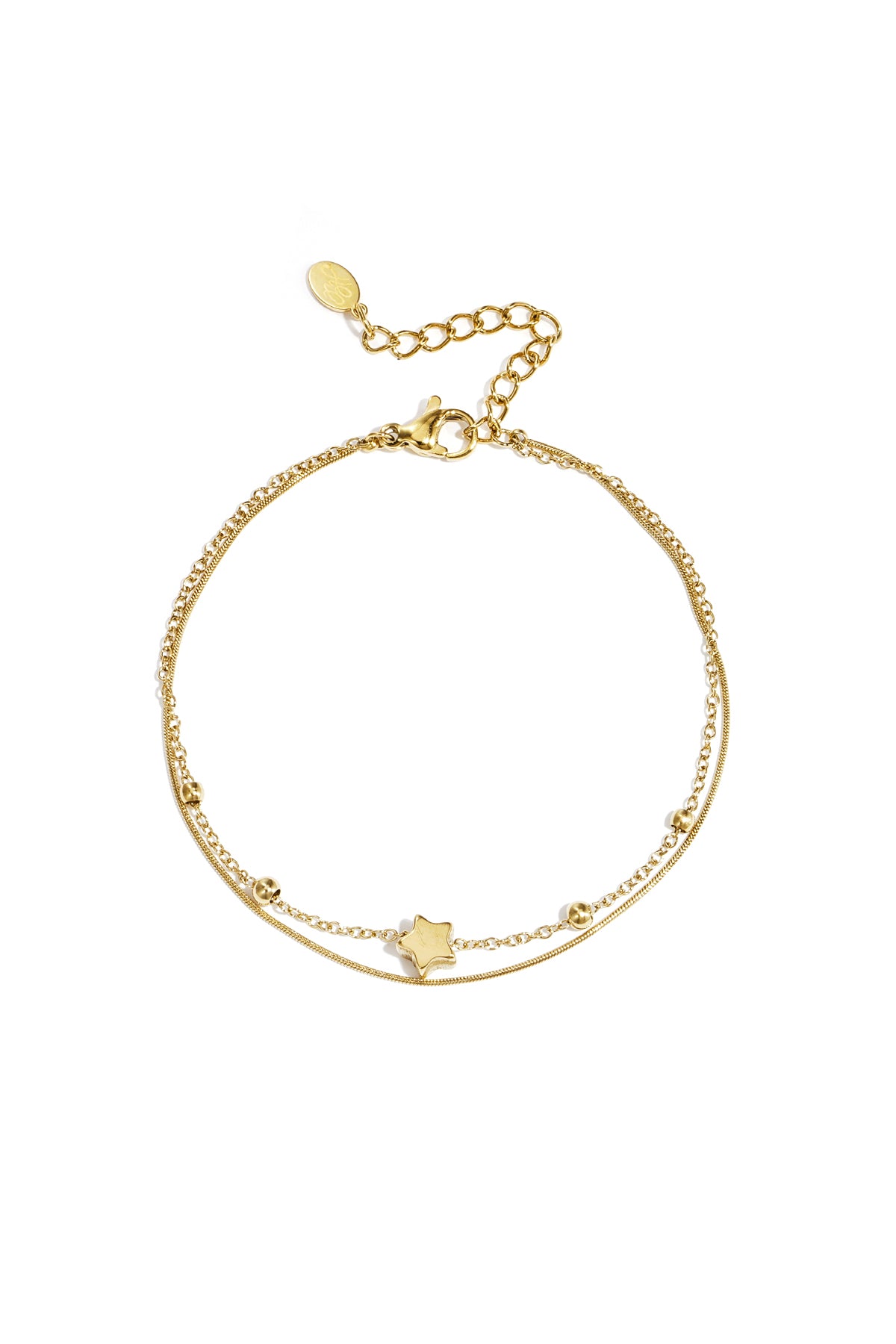 Goud Starry Night Armband RVS Goud – productfoto | Tudor Gems