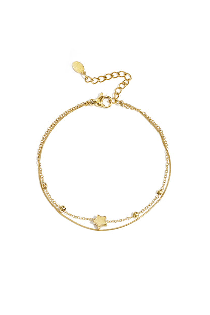 Goud Starry Night Armband RVS Goud – productfoto | Tudor Gems