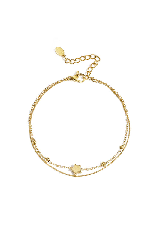 Goud Starry Night Armband RVS Goud – productfoto | Tudor Gems
