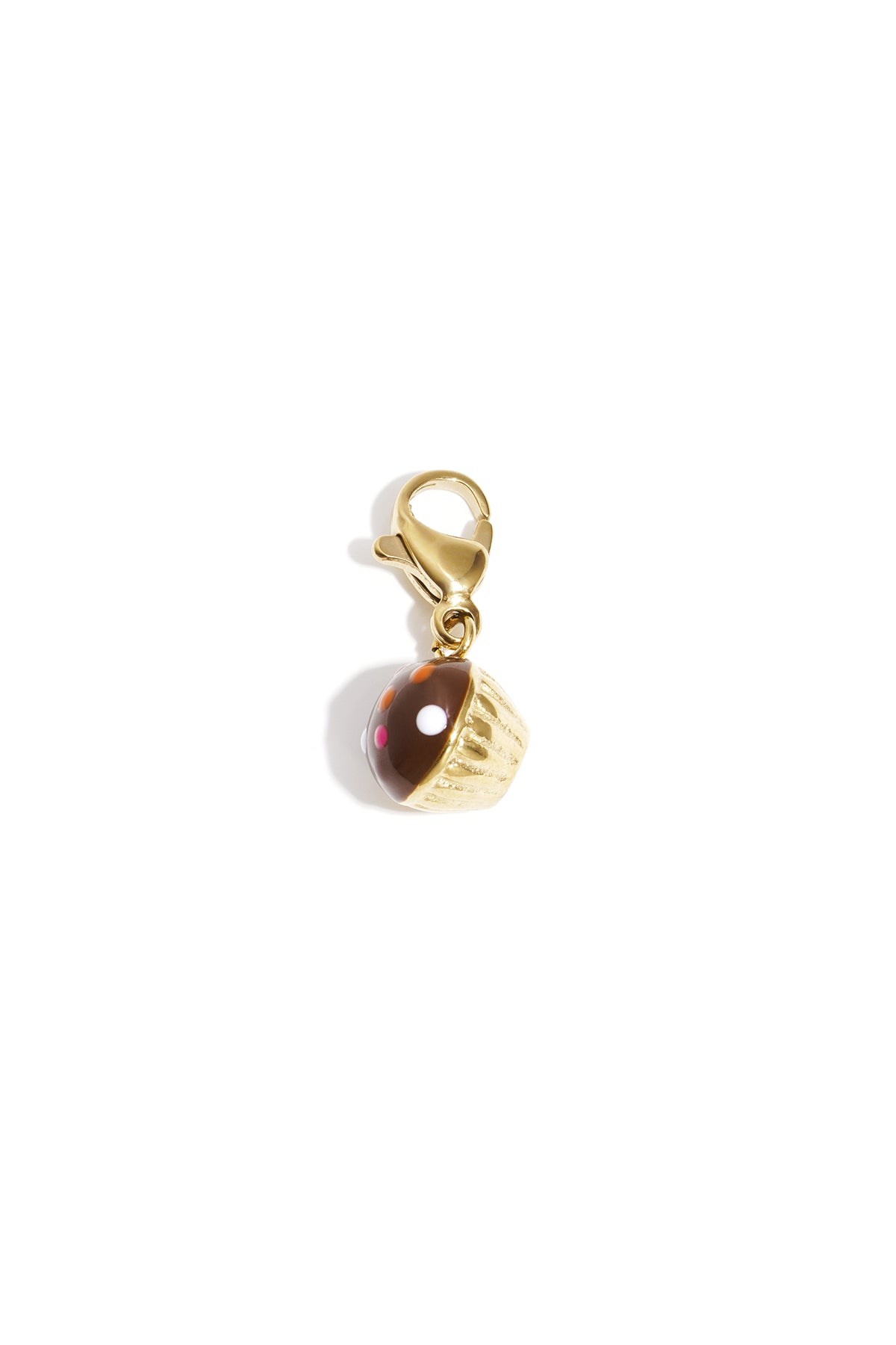 Céleste RVS Bedel Cupcake Goud & Zilver Bruin — RVS Waterproof Nikkelvrij | Tudor Gems