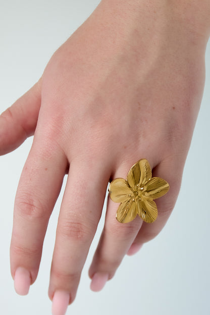 Petal Glow RVS Ring Goud & Zilver Goud — RVS Waterproof Nikkelvrij | Tudor Gems