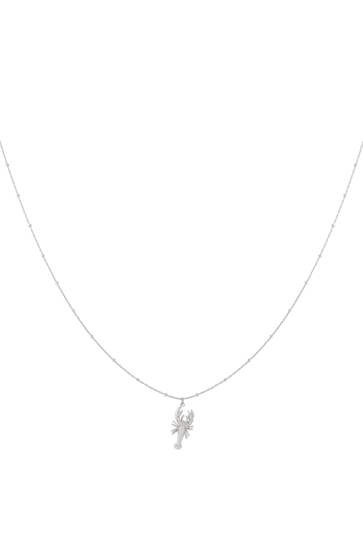 Goud & Zilver Marina Kreeft Ketting RVS Goud & Zilver – gedragen op model | Tudor Gems
