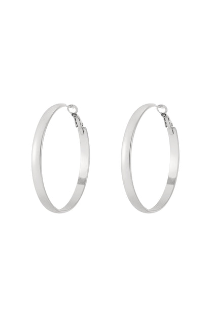 Goud & Zilver Nova Classic Hoop Oorbellen RVS Goud & Zilver – foto 5 | Tudor Gems