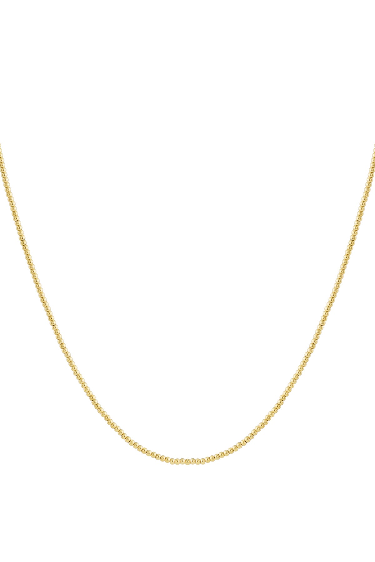 Goud & Zilver Luna Bead Ketting RVS Goud & Zilver – productfoto | Tudor Gems
