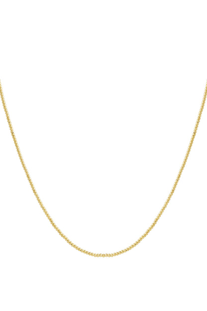 Goud & Zilver Luna Bead Ketting RVS Goud & Zilver – productfoto | Tudor Gems