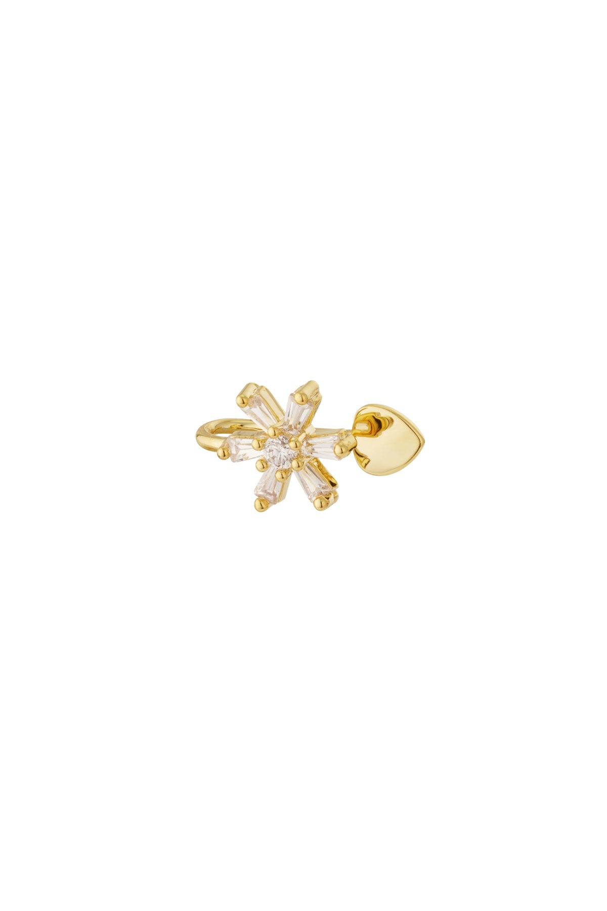 Goud & Zilver Stella Bloem Ear Cuff RVS Goud & Zilver – productfoto | Tudor Gems