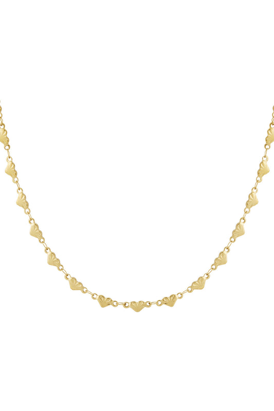 Elegant Heart-Shaped Stainless Steel Necklace for Everyday Wear