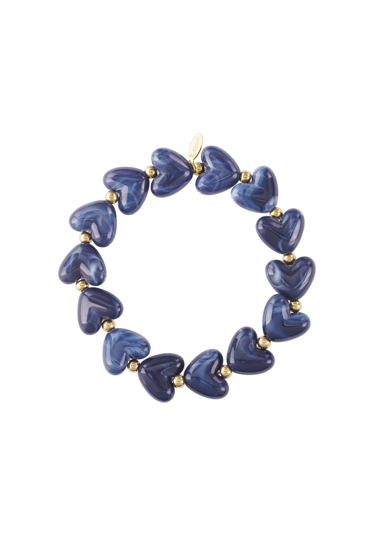 Goud & Roze Sweet Pulse Heart Bracelet – Kralen Hart Armband RVS Goud & Kleuren – foto 12 | Tudor Gems