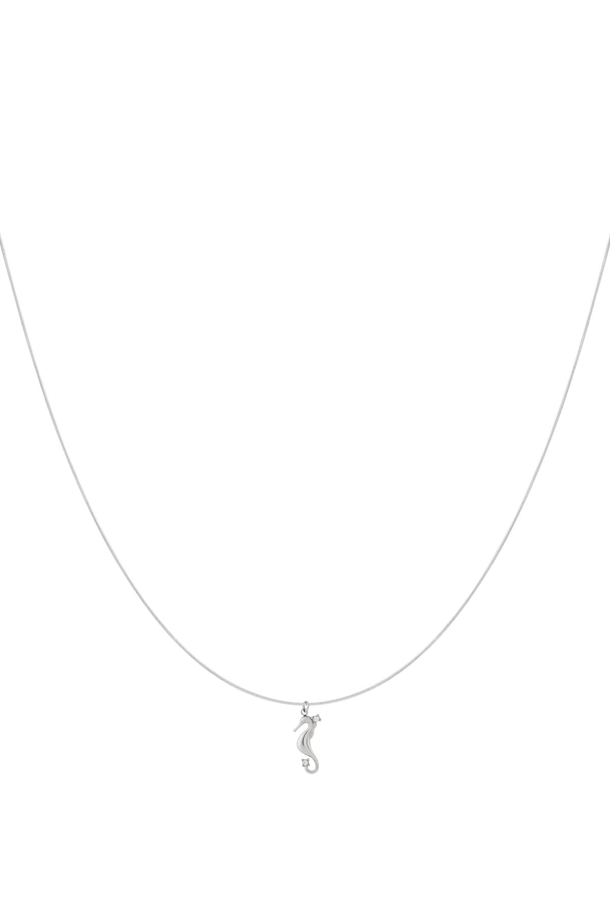 Goud & Zilver Marina Zeepaard Ketting RVS Goud & Zilver – gedragen op model | Tudor Gems
