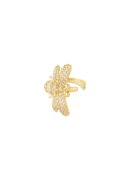 Goud & Zilver Luna Dragonfly Ear Cuff RVS Goud & Zilver – productfoto | Tudor Gems