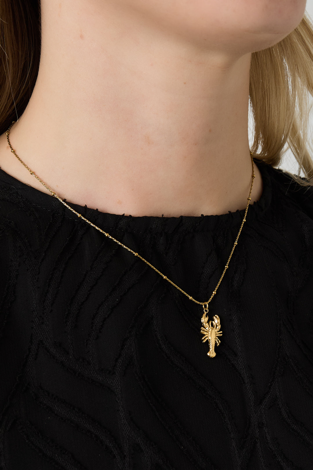 Goud & Zilver Marina Kreeft Ketting RVS Goud & Zilver – detail close-up | Tudor Gems