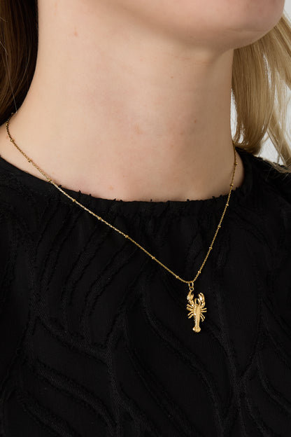 Goud & Zilver Marina Kreeft Ketting RVS Goud & Zilver – detail close-up | Tudor Gems