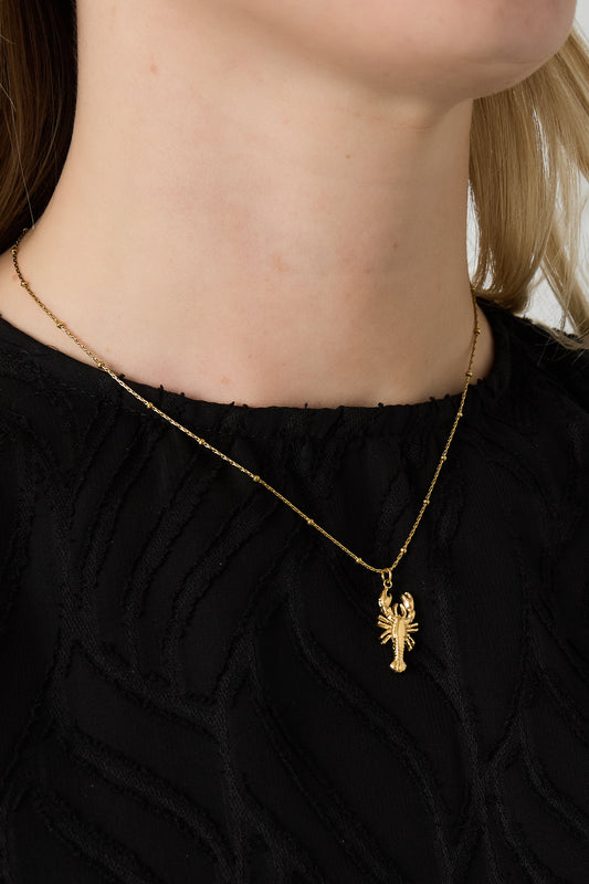 Goud & Zilver Marina Kreeft Ketting RVS Goud & Zilver – detail close-up | Tudor Gems
