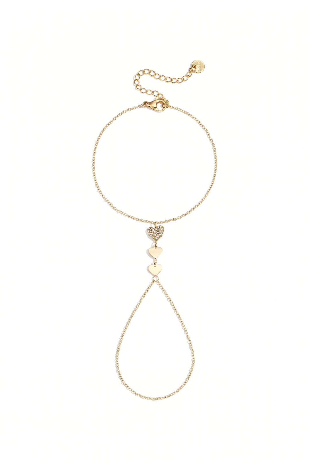 Dolce Hart Handchain van roestvrij staal in goud en zilver | Tudor Gems