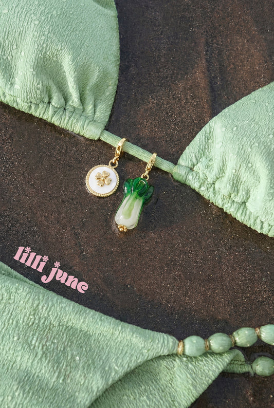 Chance RVS Klaver Munt Bedel Wit — RVS Waterproof Nikkelvrij | Tudor Gems