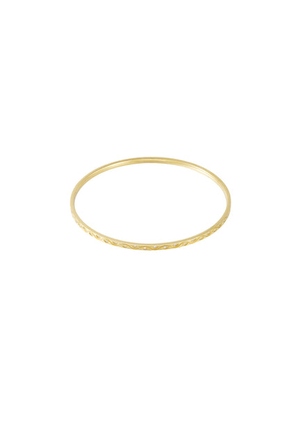 Goud & Zilver Loretta Crystal Bangle Armband RVS Goud & Zilver – productfoto | Tudor Gems