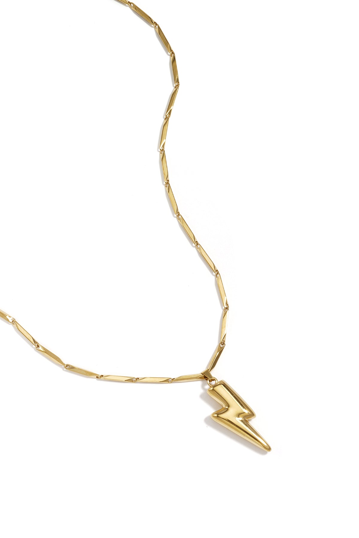 Astra Bliksem Ketting RVS Goud & Zilver – productfoto | Tudor Gems