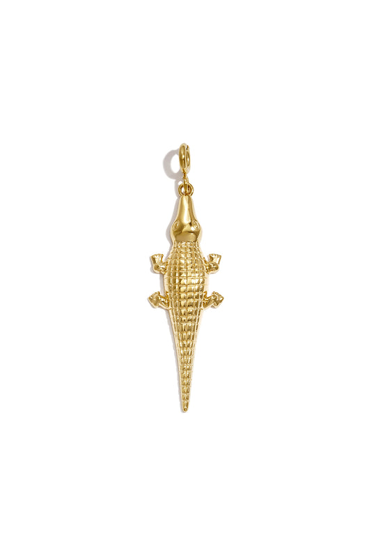 Croco RVS Krokodil Bedel Goud — RVS Waterproof Nikkelvrij | Tudor Gems