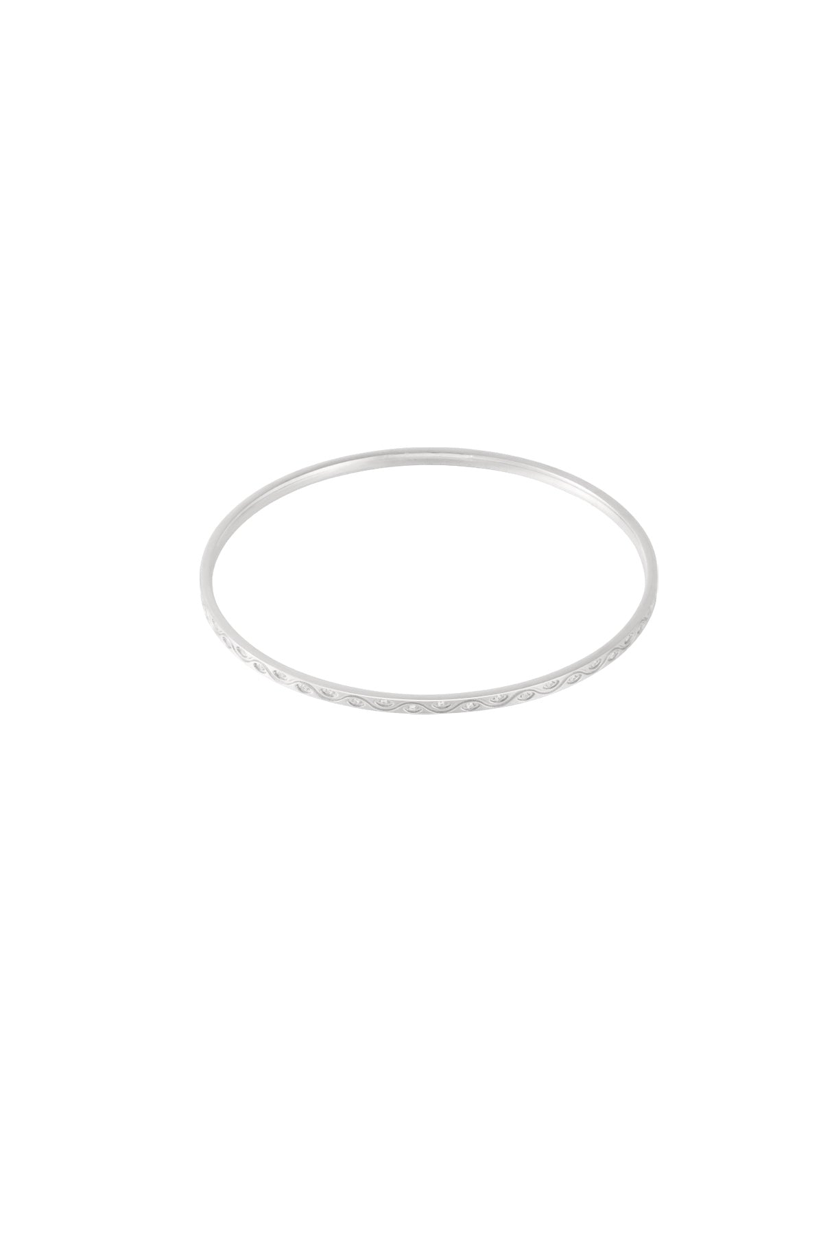 Goud & Zilver Loretta Crystal Bangle Armband RVS Goud & Zilver – lifestyle shot | Tudor Gems