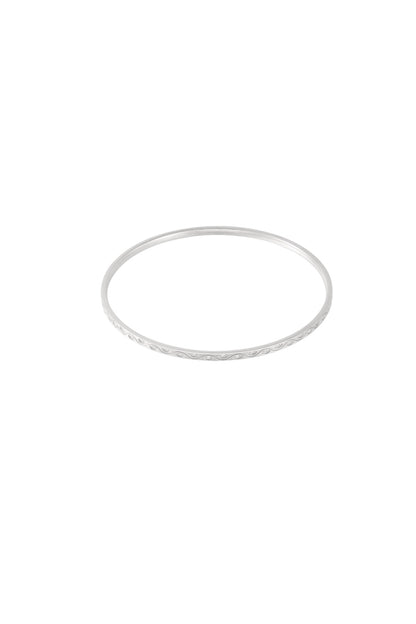 Goud & Zilver Loretta Crystal Bangle Armband RVS Goud & Zilver – lifestyle shot | Tudor Gems