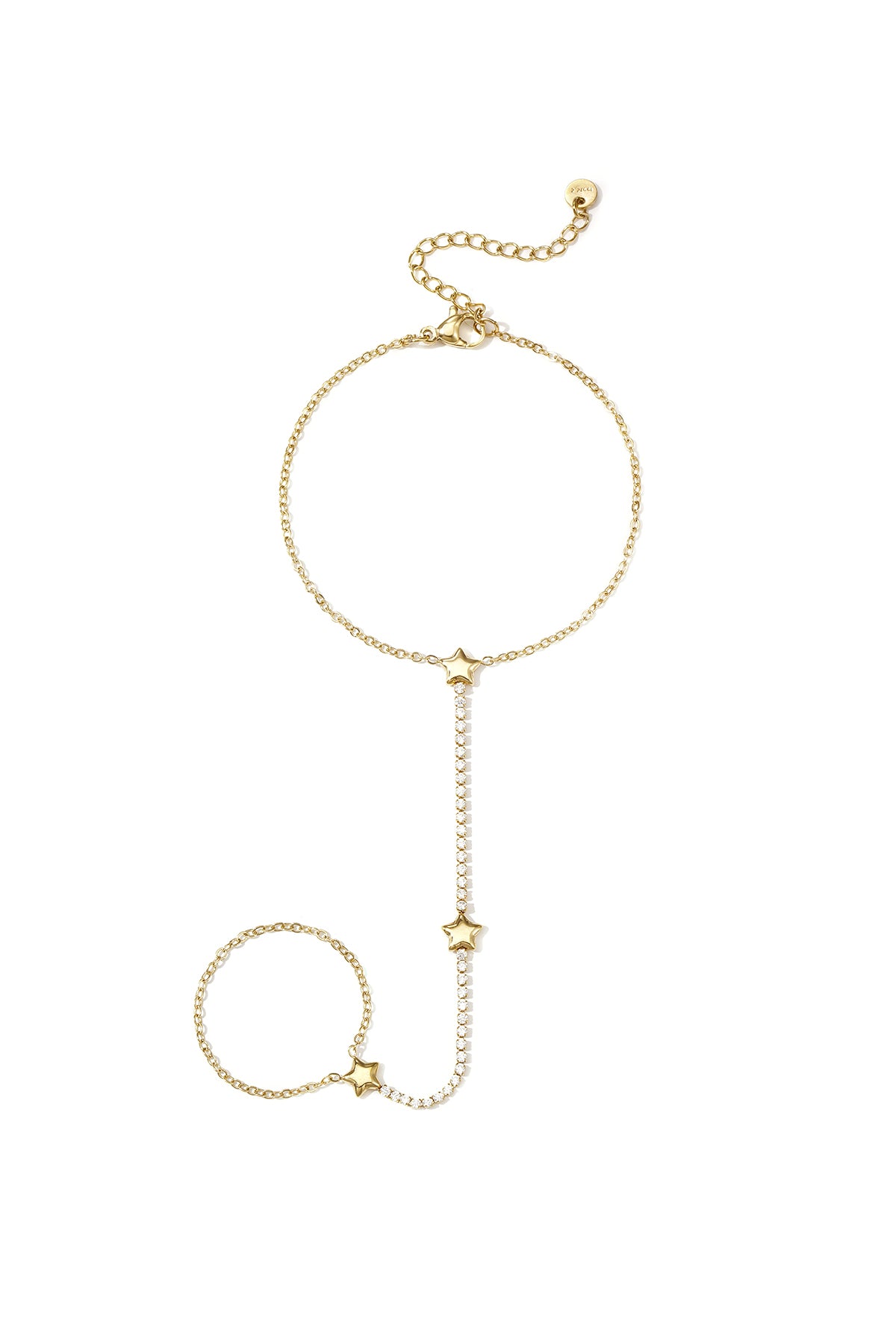 Aria Ster Handchain van roestvrij staal in goud en zilver | Tudor Gems