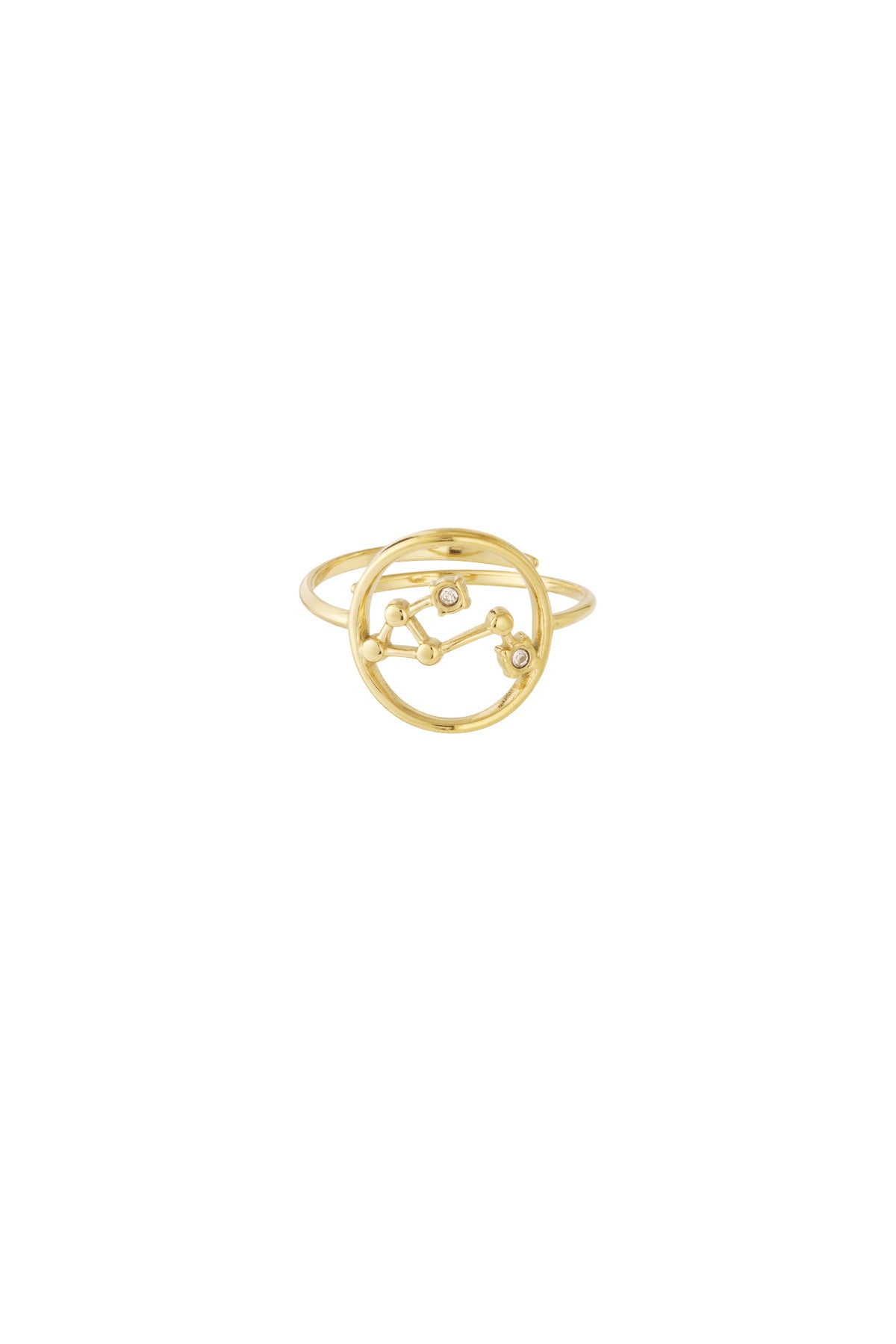 Zodiak Luxe RVS Ring Goud & Zilver Goud — RVS Waterproof Nikkelvrij | Tudor Gems