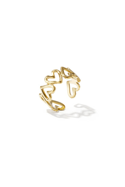 Valéa RVS Twist Ring Goud & Zilver Goud — RVS Waterproof Nikkelvrij | Tudor Gems