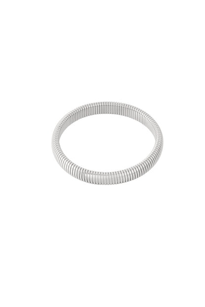 Goud & Zilver Bold & Trendy Stretch Armband RVS – Goud & Zilver – foto 5 | Tudor Gems
