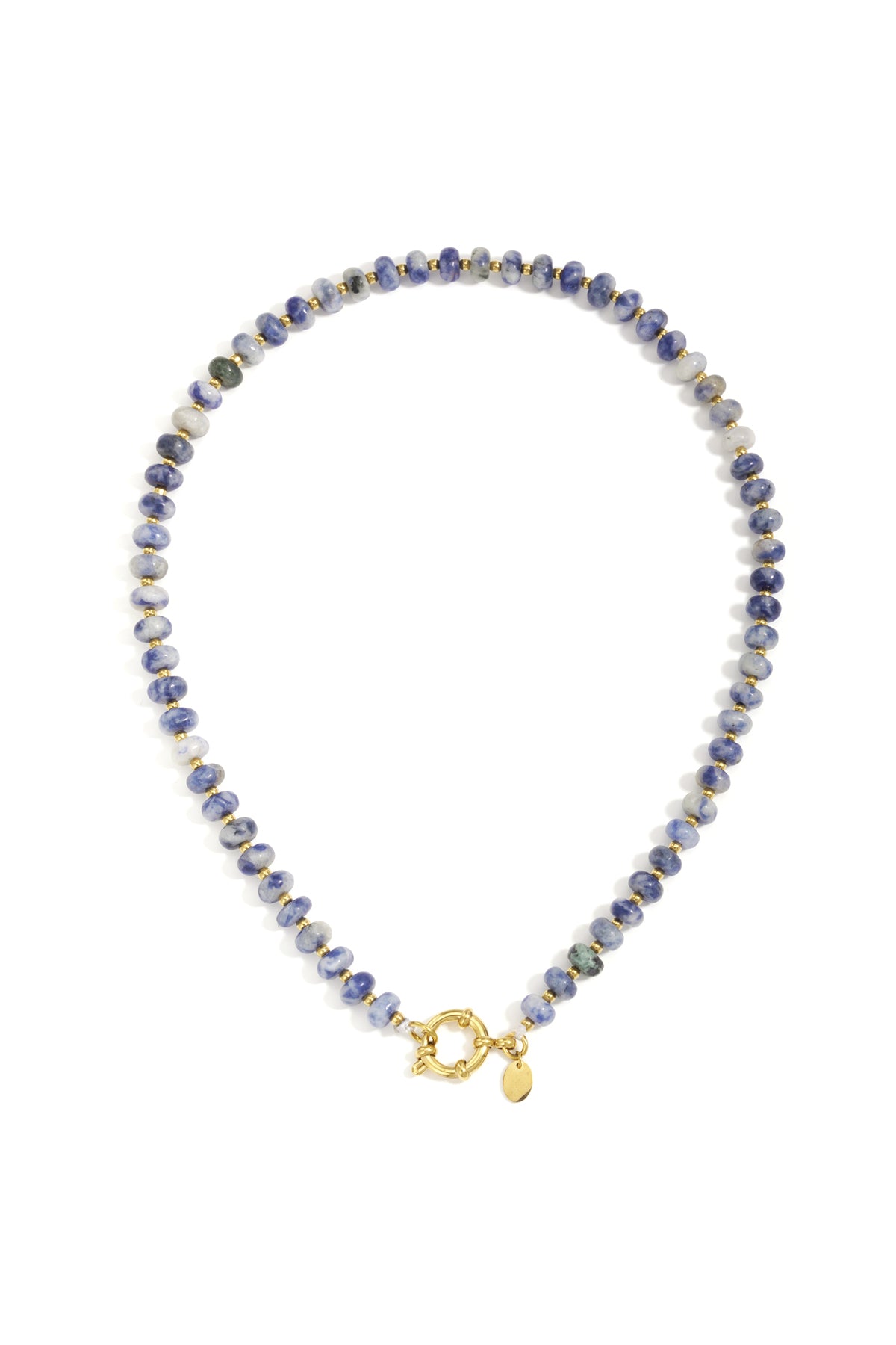 Goud & Roze Kralen Ketting – Goud & Kralen RVS – productfoto | Tudor Gems