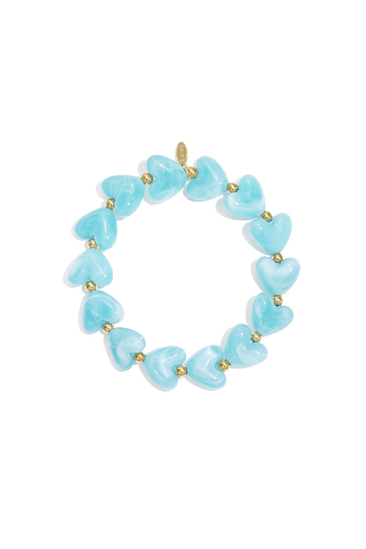 Goud & Roze Sweet Pulse Heart Bracelet – Kralen Hart Armband RVS Goud & Kleuren – foto 20 | Tudor Gems