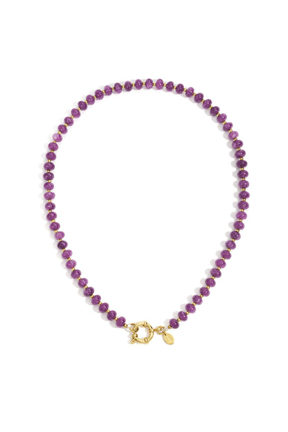 Goud & Roze Kralen Ketting – Goud & Kralen RVS – foto 6 | Tudor Gems