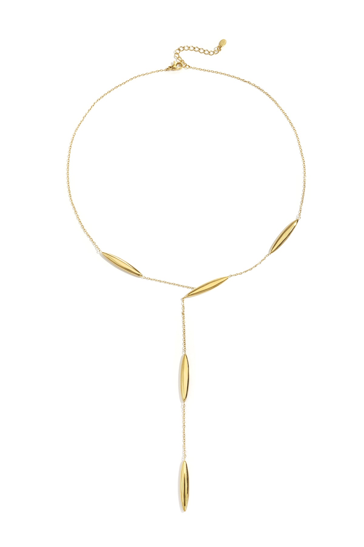 Goud Seraphina Drop Chain Ketting RVS Goud – productfoto | Tudor Gems