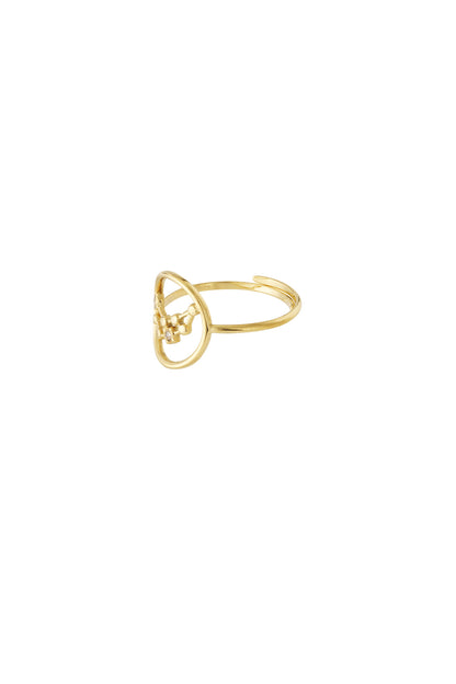 Zodiak Luxe RVS Ring Goud & Zilver Goud — RVS Waterproof Nikkelvrij | Tudor Gems