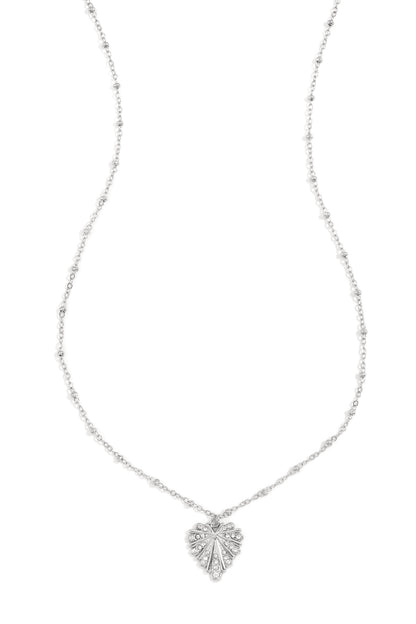 Goud & Zilver Premium Sunburst Hart Ketting Goud & Zilver – RVS Damesketting – gedragen op model | Tudor Gems